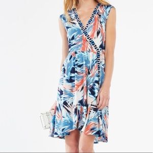 SOLD NWT BCBG Flirty Faux-Wrap Dress